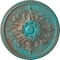 Ekena Millwork Bradford Ceiling Medallion (Fits Canopies up to 6 5/8"), 32 5/8"OD x 2"P, Copper Green Patina CM32BRCGS - alternate 1